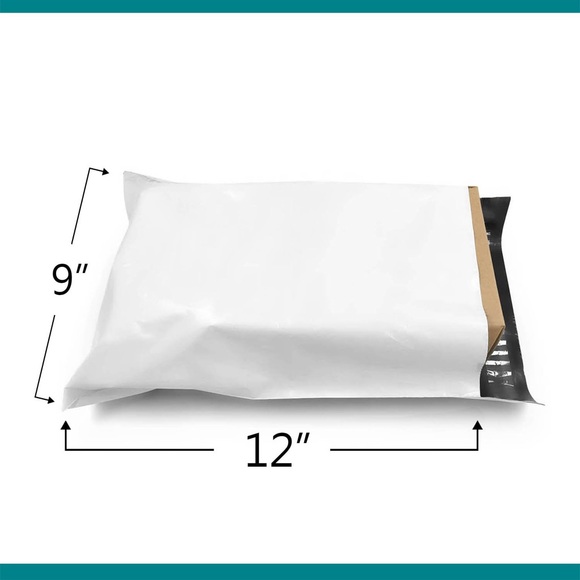 9x12 White Poly Mailers - 25 Count - Picture 2 of 4